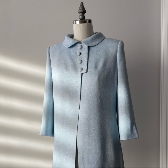 Vintage Linen Dress Coat - Picture 1 of 8